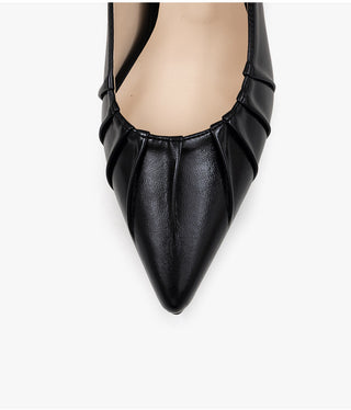 Les Jours Type Stiletto Shirred Pumps 1cm 6cm