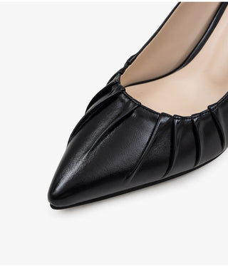 Les Jours Type Stiletto Shirred Pumps 1cm 6cm