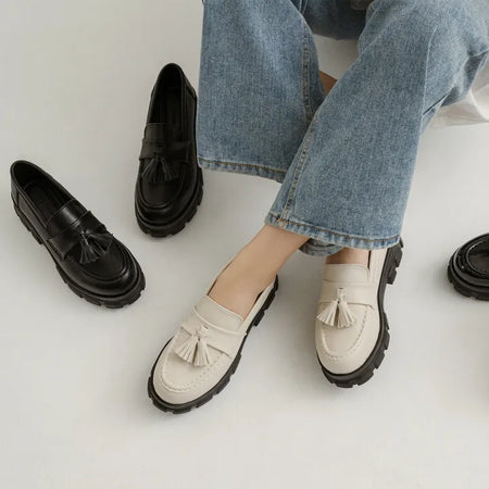 Lorenze Platform Flat Loafers 5cm