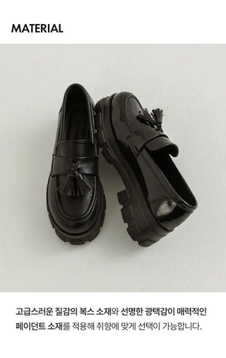 Lorenze Platform Flat Loafers 5cm