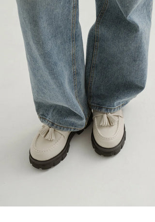 Lorenze Platform Flat Loafers 5cm