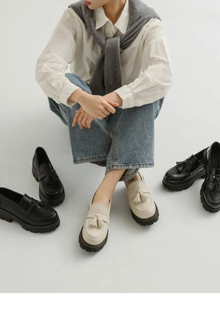 Lorenze Platform Flat Loafers 5cm