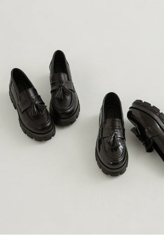 Lorenze Platform Flat Loafers 5cm