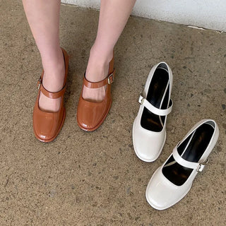 Justin Square Mary Jane Pumps 5cm