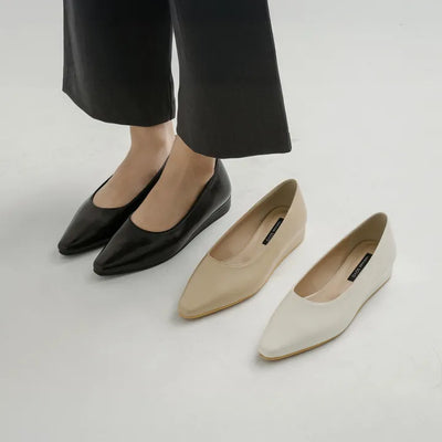 Lucer Wedge Flats 2cm Low Heel