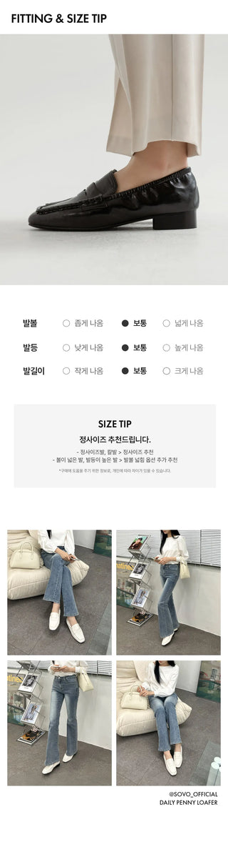 Melvin's Banding Penny Loafers 3cm