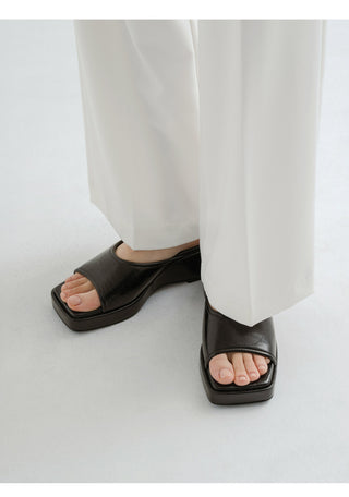Foirn Platform Mule Slippers 6cm