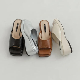Foirn Platform Mule Slippers 6cm