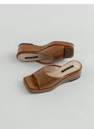 Foirn Platform Mule Slippers 6cm