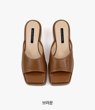 Foirn Platform Mule Slippers 6cm
