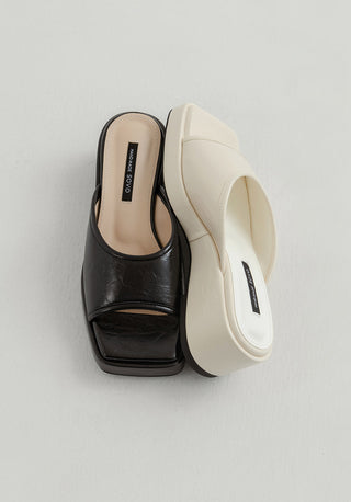 Foirn Platform Mule Slippers 6cm