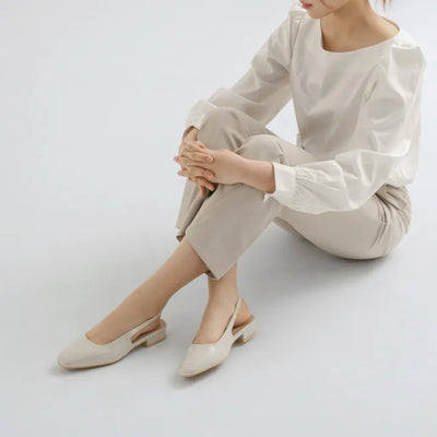 Ropier slingback pumps heel 2cm 5cm