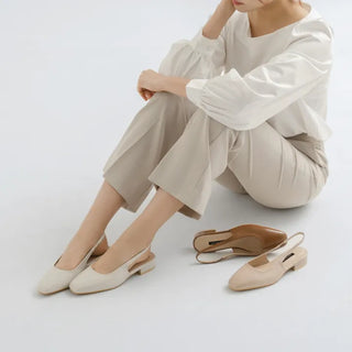 Ropier slingback pumps heel 2cm 5cm
