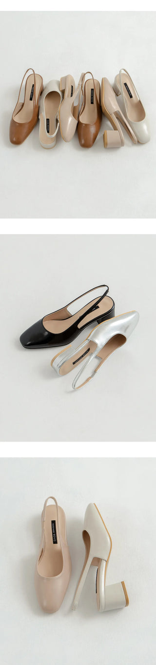 Ropier slingback pumps heel 2cm 5cm