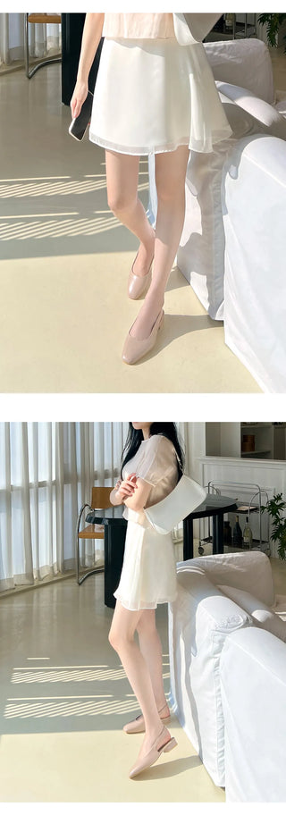 Ropier slingback pumps heel 2cm 5cm