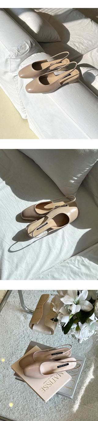 Ropier slingback pumps heel 2cm 5cm