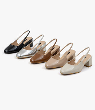 Ropier slingback pumps heel 2cm 5cm
