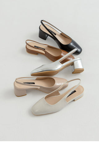 Ropier slingback pumps heel 2cm 5cm