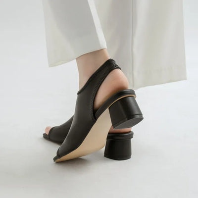 Selena Spandex Square Slingback 4cm