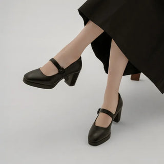 Piers Platform Mary Jane Pumps 7cm
