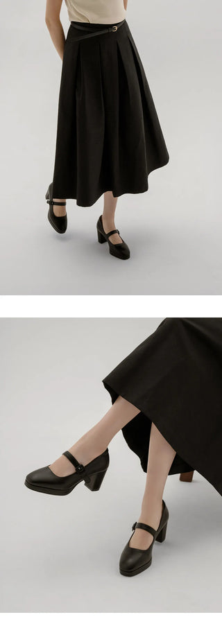 Piers Platform Mary Jane Pumps 7cm