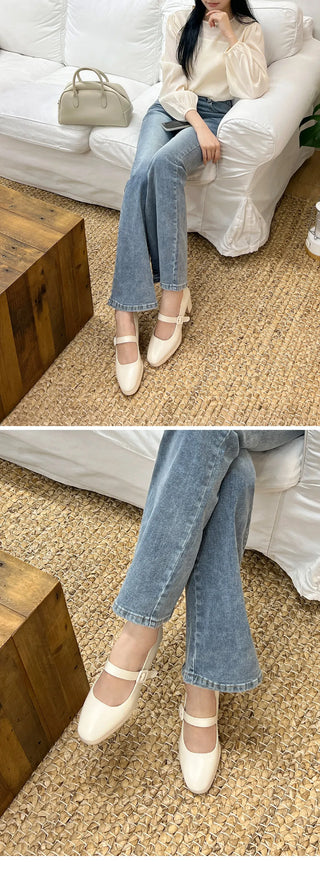 Piers Platform Mary Jane Pumps 7cm