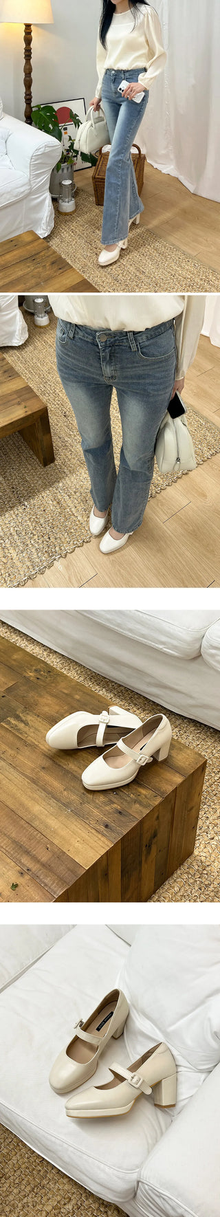 Piers Platform Mary Jane Pumps 7cm