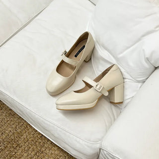 Piers Platform Mary Jane Pumps 7cm