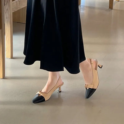Marti Ribbon Mid-heel Slingback 5cm
