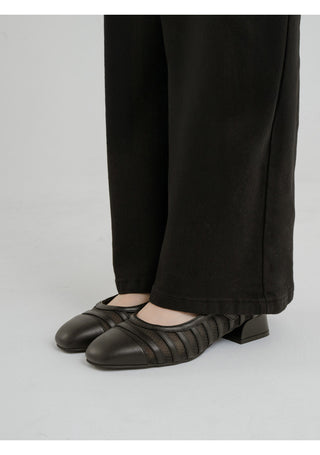 Stephan See-through Mary Jane Mid-heel 3cm