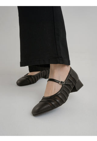 Stephan See-through Mary Jane Mid-heel 3cm