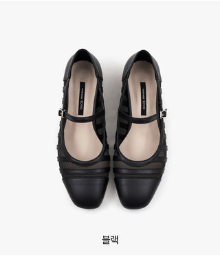 Stephan See-through Mary Jane Mid-heel 3cm