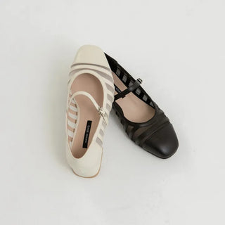 Stephan See-through Mary Jane Mid-heel 3cm