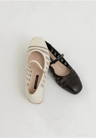 Stephan See-through Mary Jane Mid-heel 3cm