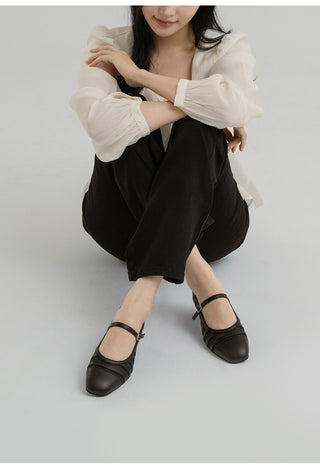Stephan See-through Mary Jane Mid-heel 3cm