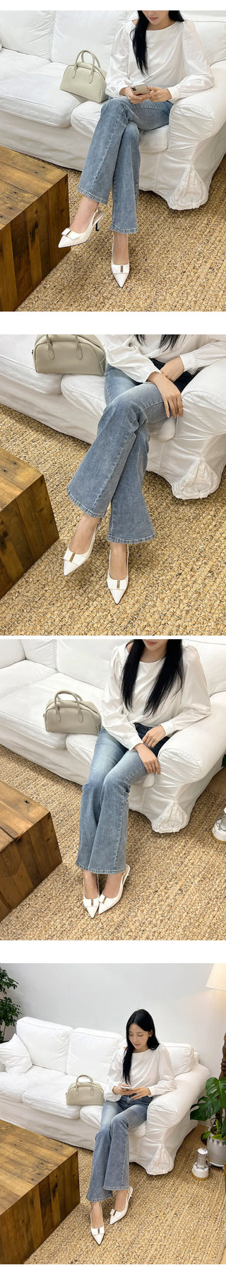 Flora Ribbon Pumps & Slingbacks 7cm