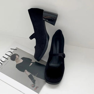 Lovely New Arrival Iver Semi-Square Mary Jane Pumps 6cm