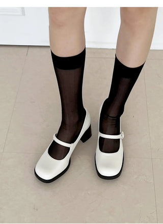 Lovely New Arrival Iver Semi-Square Mary Jane Pumps 6cm