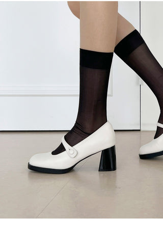 Lovely New Arrival Iver Semi-Square Mary Jane Pumps 6cm