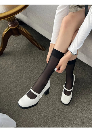 Lovely New Arrival Iver Semi-Square Mary Jane Pumps 6cm