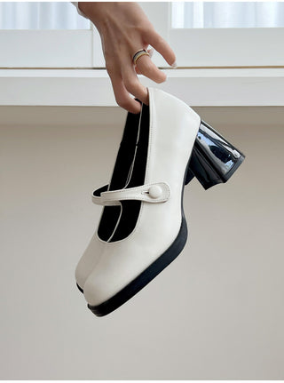 Lovely New Arrival Iver Semi-Square Mary Jane Pumps 6cm