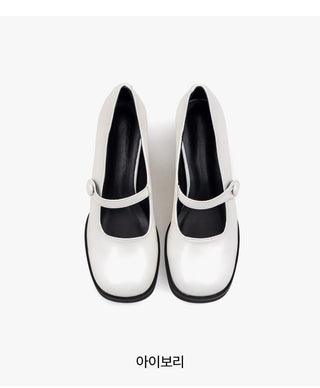 Lovely New Arrival Iver Semi-Square Mary Jane Pumps 6cm