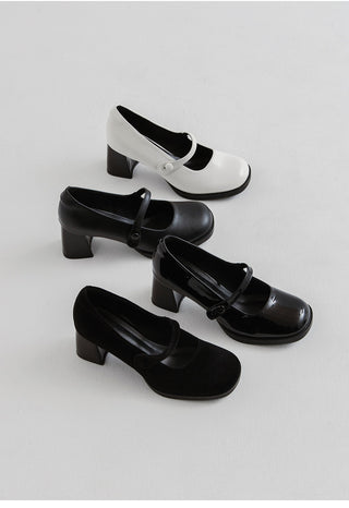 Lovely New Arrival Iver Semi-Square Mary Jane Pumps 6cm