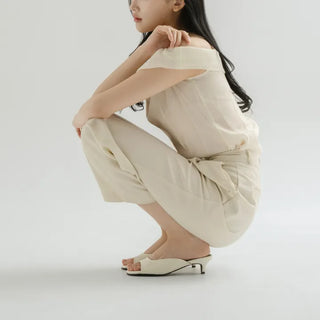 Twan Mid-heel Slipper Mules 4cm