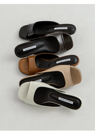 Twan Mid-heel Slipper Mules 4cm