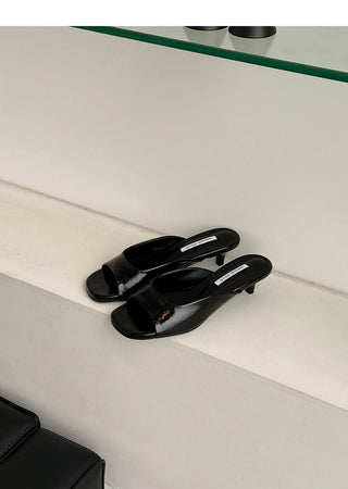 Twan Mid-heel Slipper Mules 4cm