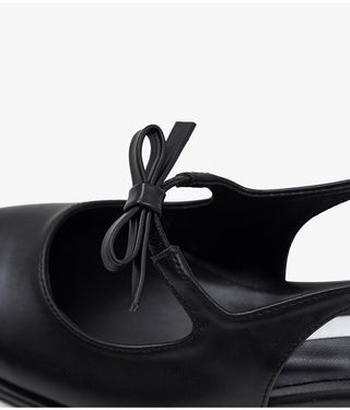 Rose Ribbon Mary Jane Low Heel Slingback 3cm