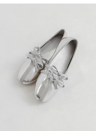 Hazel ribbon Mary Jane flat shoes 1cm