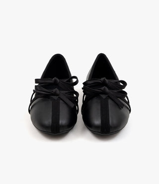 Hazel ribbon Mary Jane flat shoes 1cm