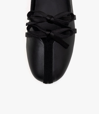 Hazel ribbon Mary Jane flat shoes 1cm